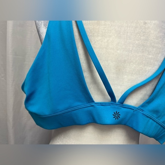Athleta Exhale Sports Bra in Blue | Size 3X D-DD - Picture 2 of 5